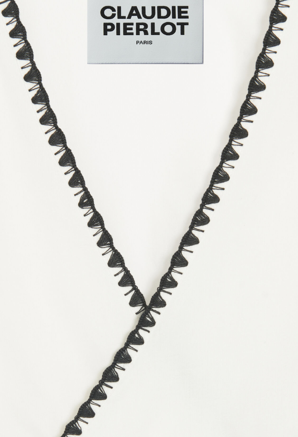 Ecru wraparound blouse