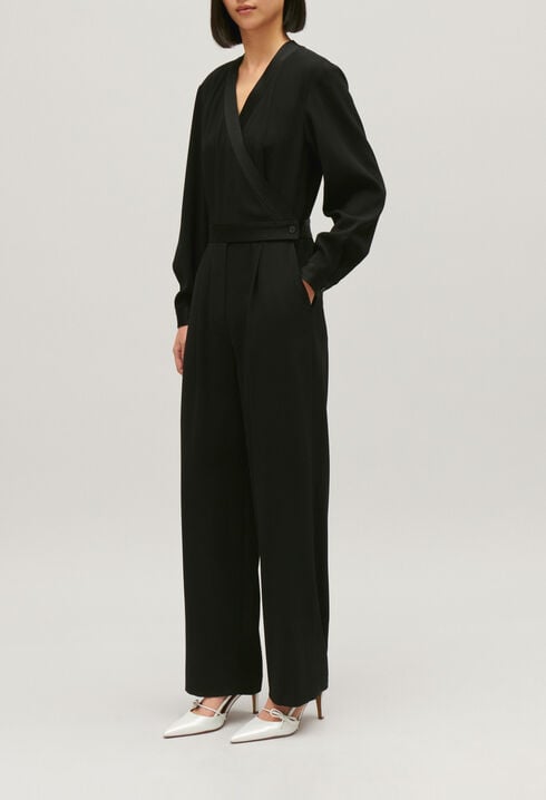 Black trouser suit