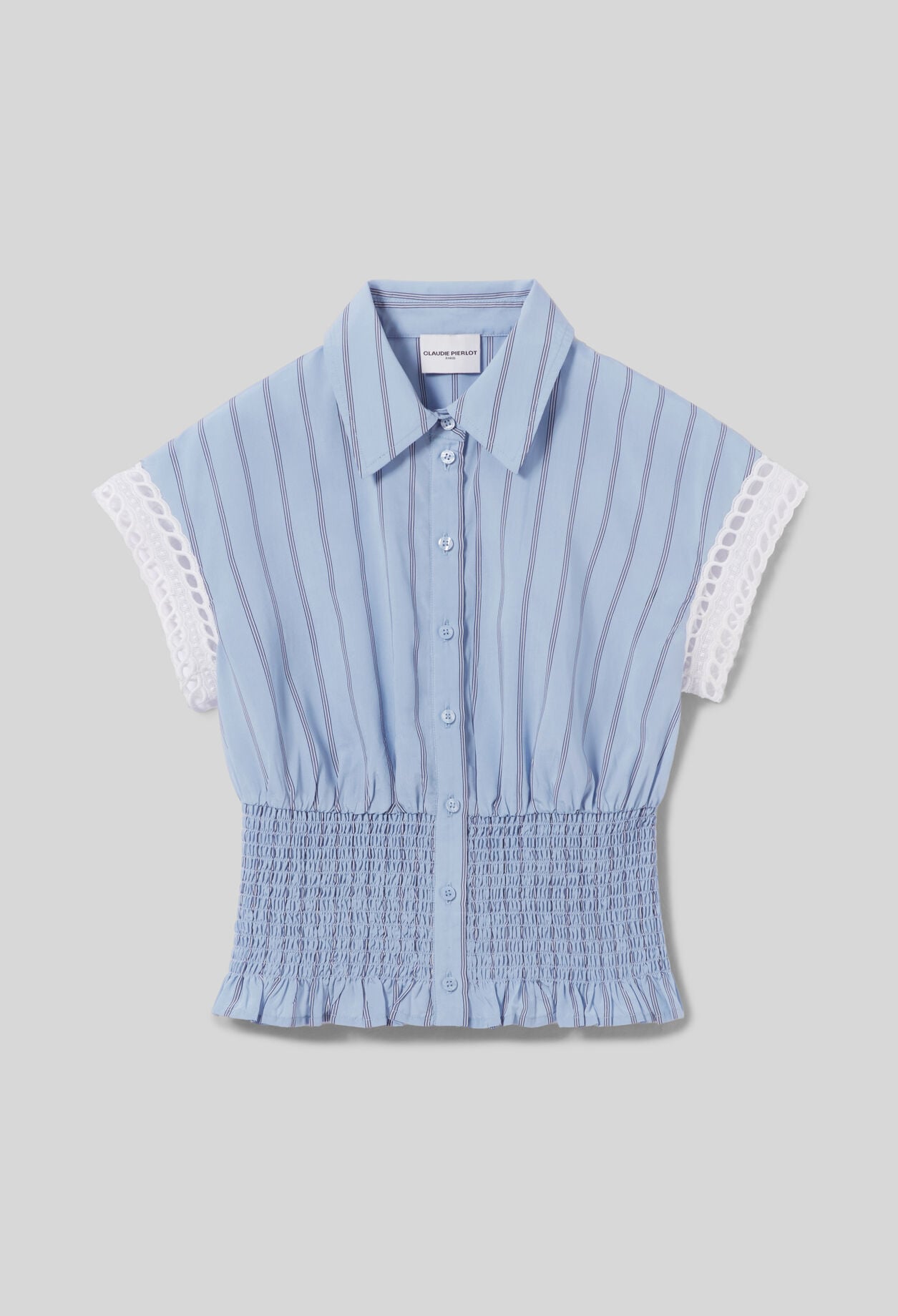 Sleeveless striped shirt