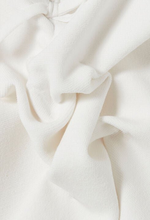 Cropped top with criss-cross ties