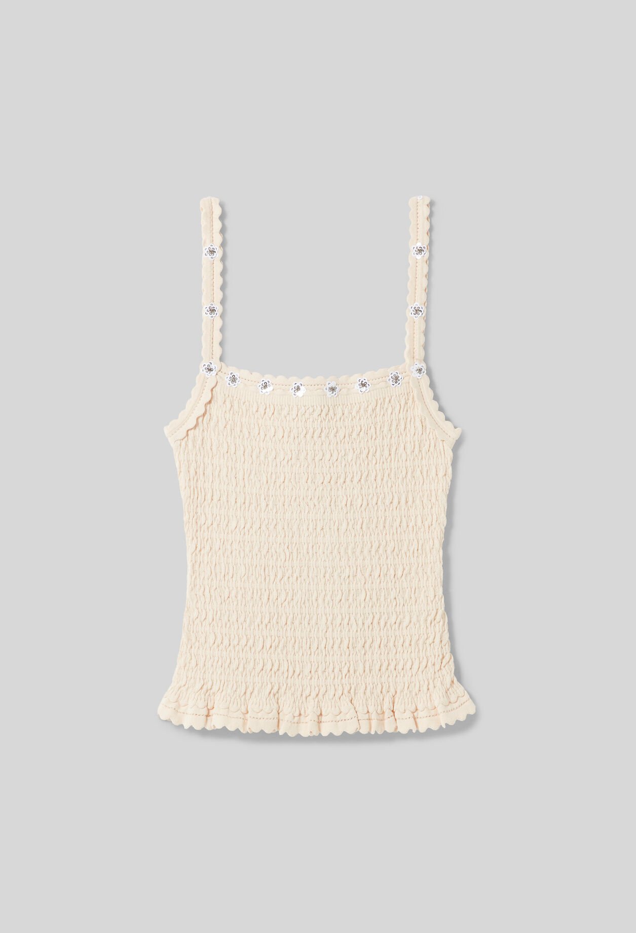 Floral embroidered top