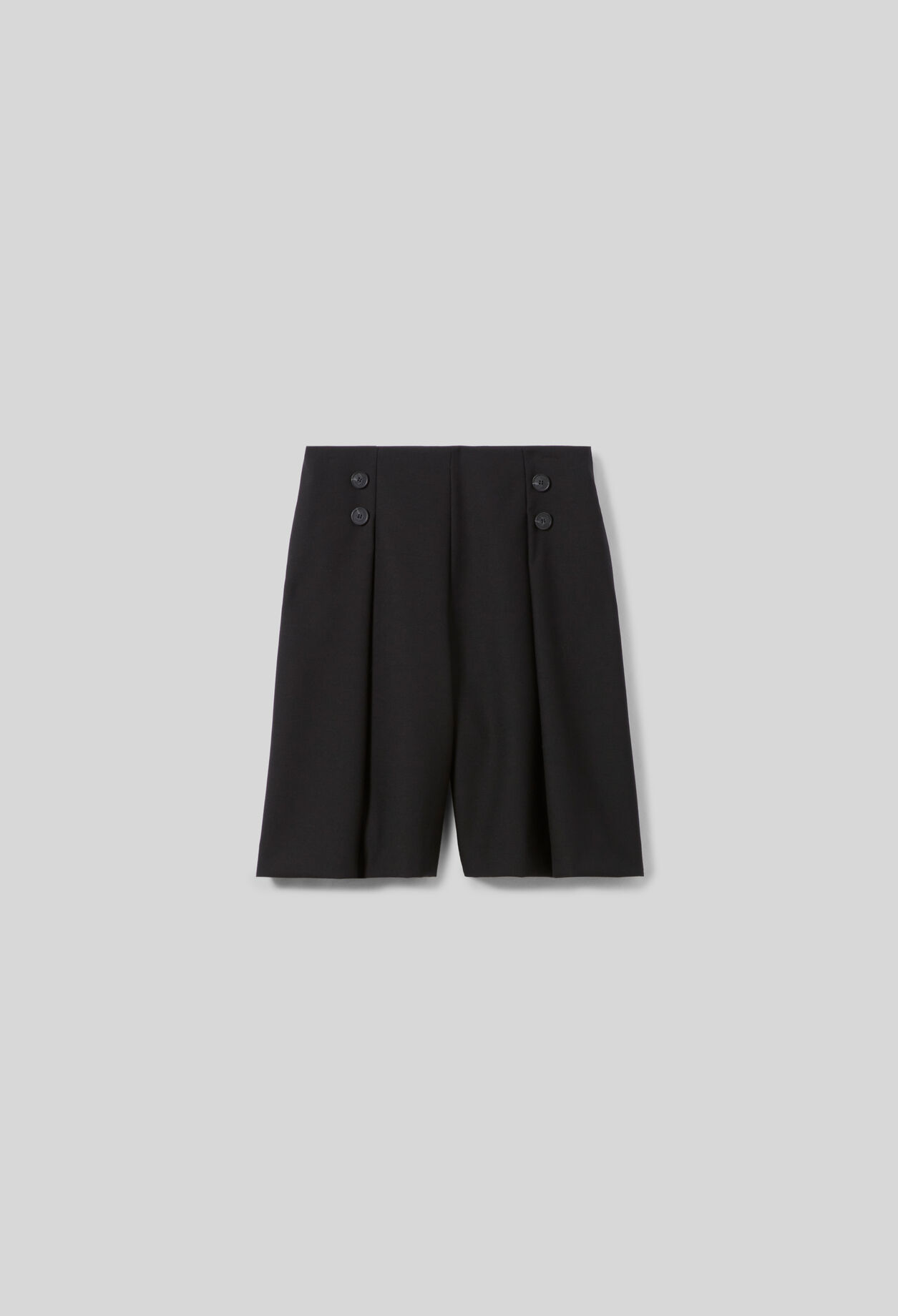 Tailored wool-blend Bermuda shorts