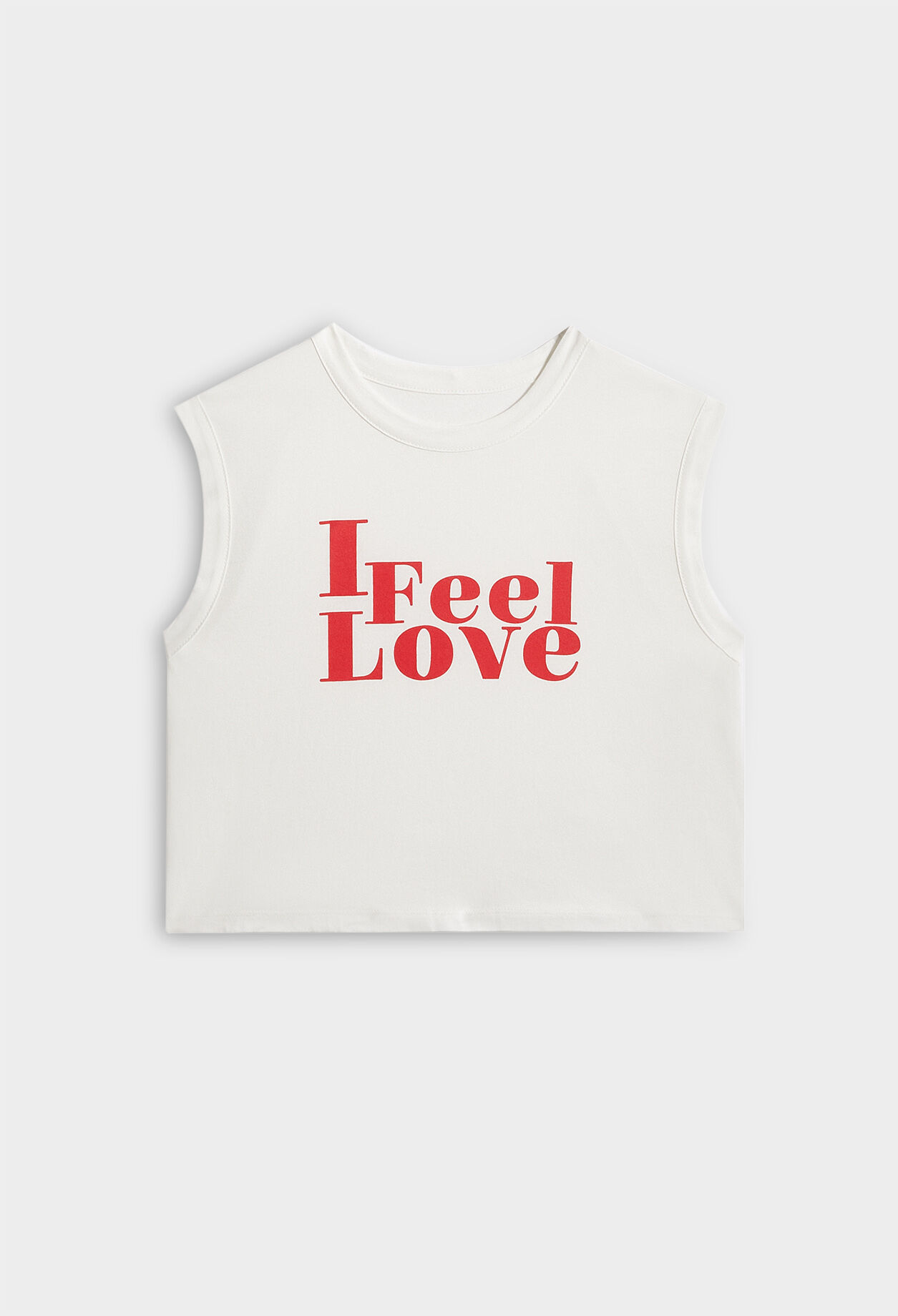 Cropped organic cotton T-shirt Cropped organic cotton T-shirt