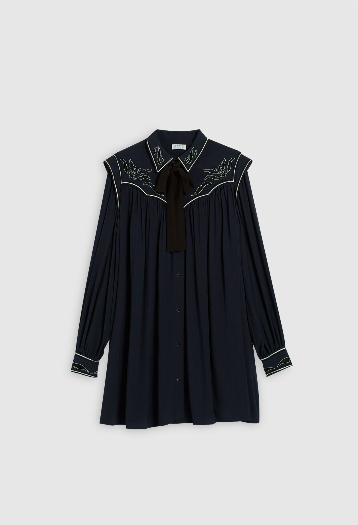 Fringed dress made from