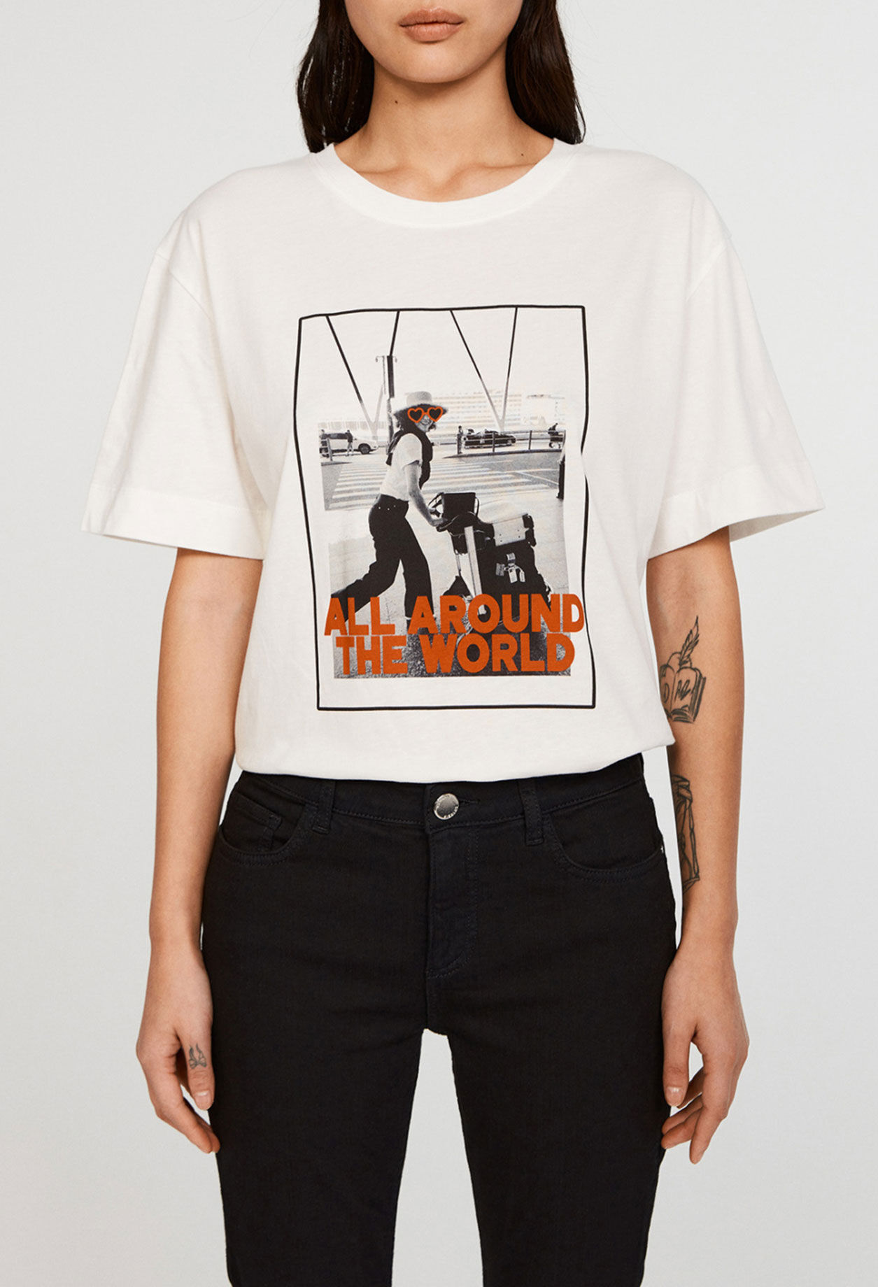 Organic cotton screen-printed T-shirt Organic cotton screen-printed T-shirt