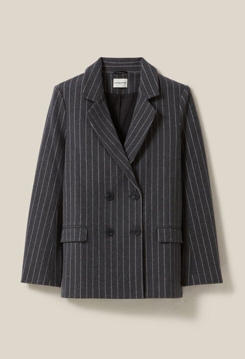 Striped Oversized Blazer