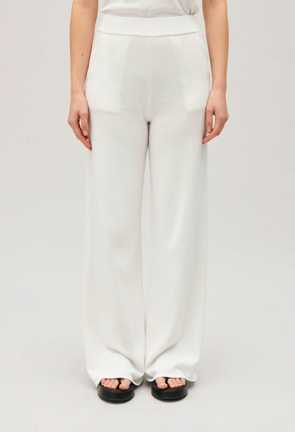 Floaty knit trousers
