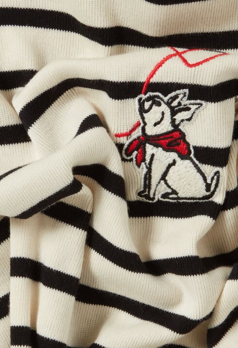 Striped Midi Jean Dress