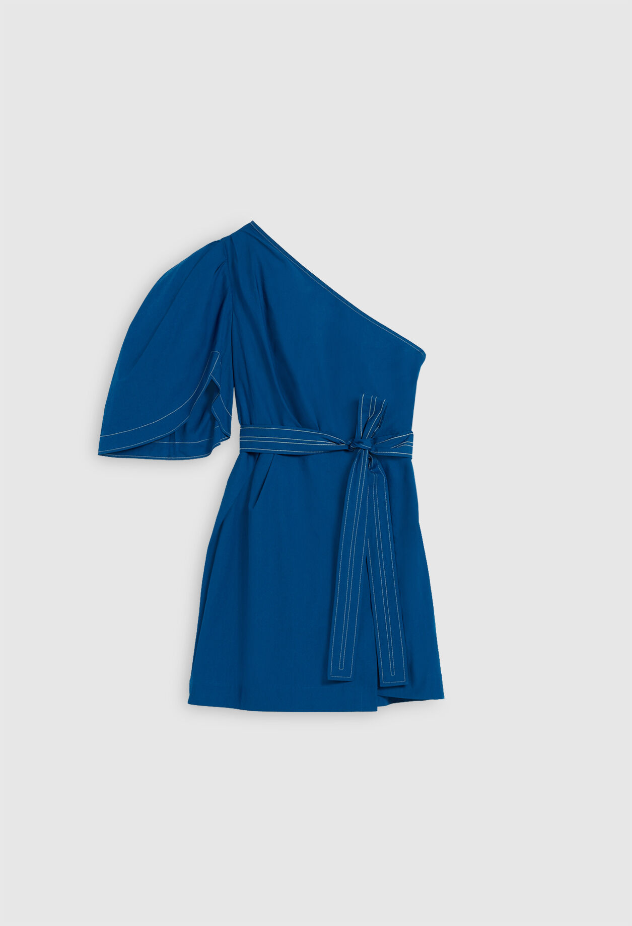 Asymmetric organic cotton dress