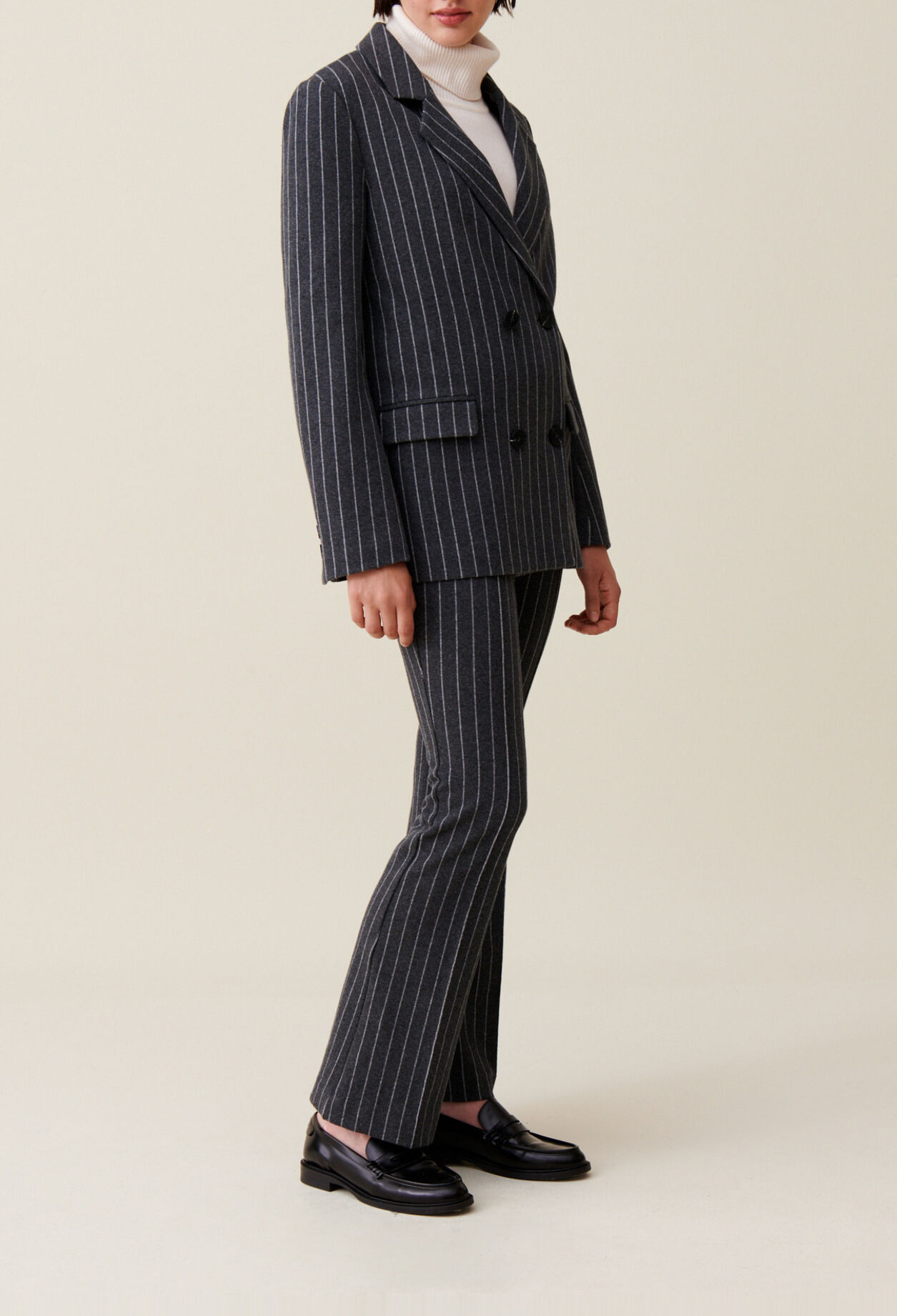 Striped Oversized Blazer