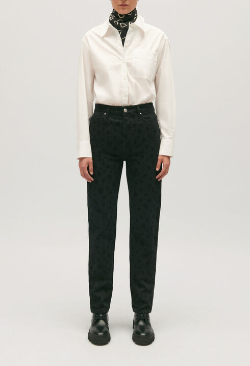 Heart straight-leg jeans