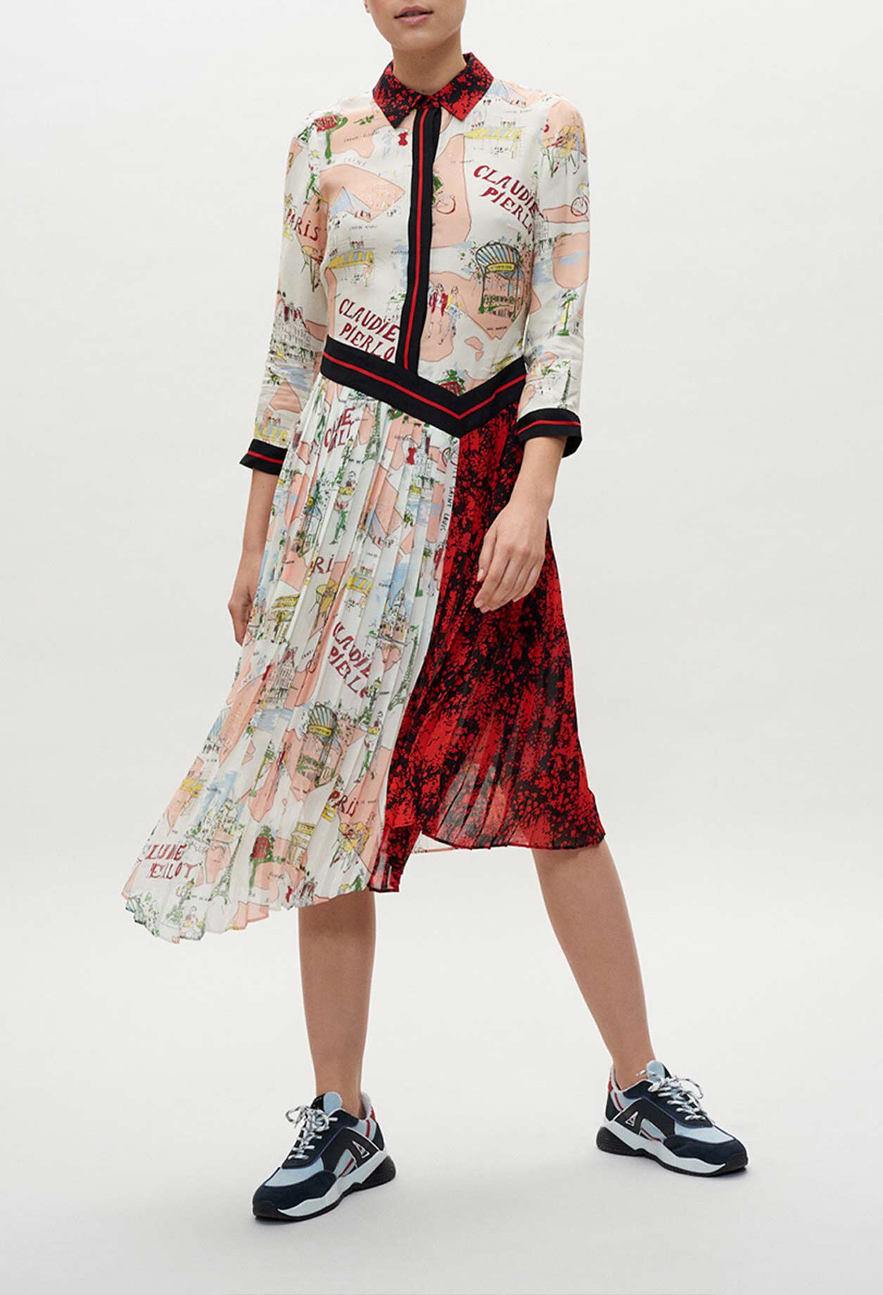 Printed medium-length dress Printed medium-length dress