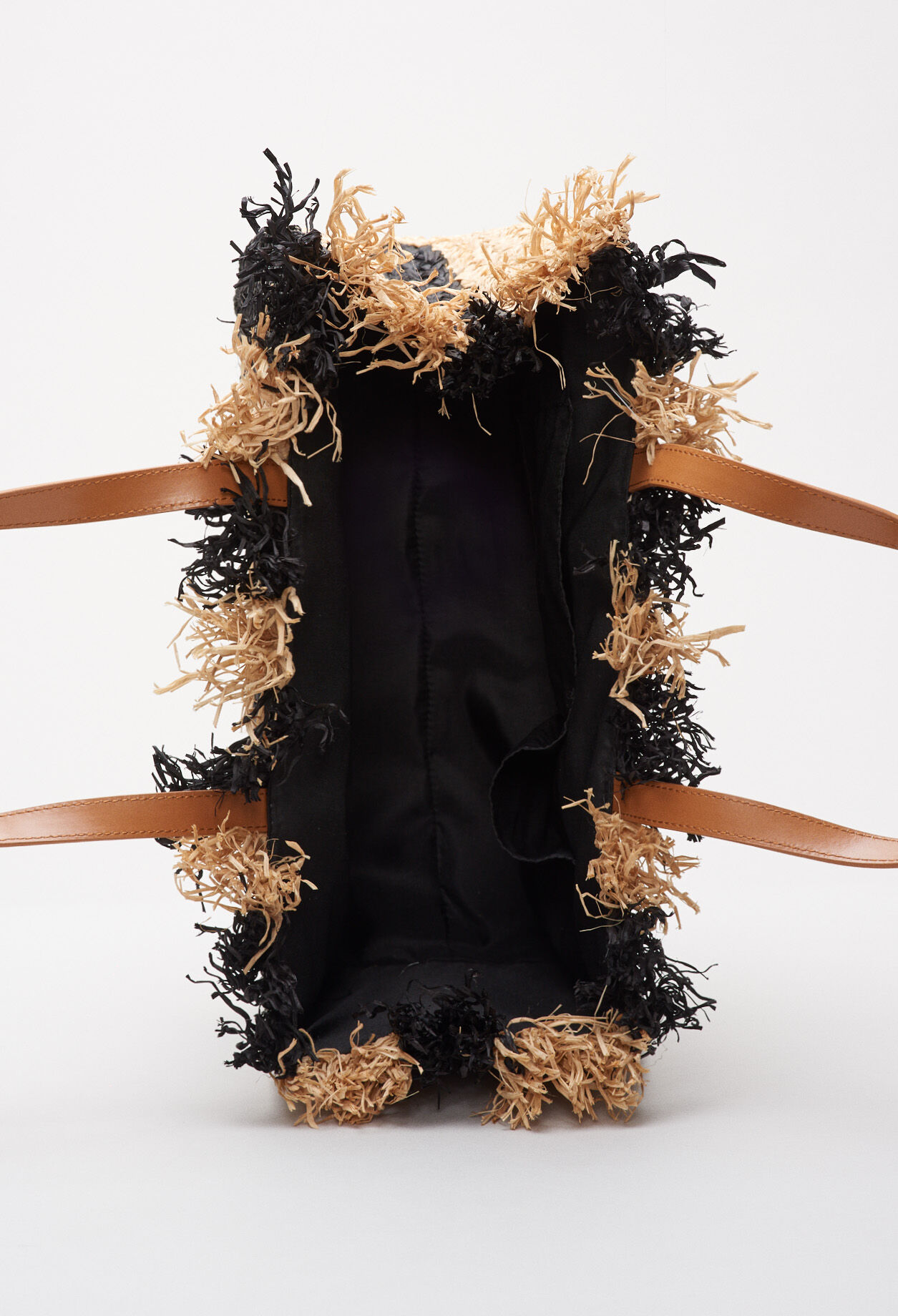 Straw and leather bag Straw and leather bag