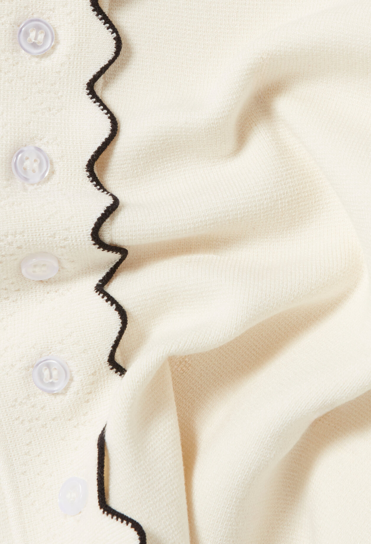 Contrast knit cardigan
