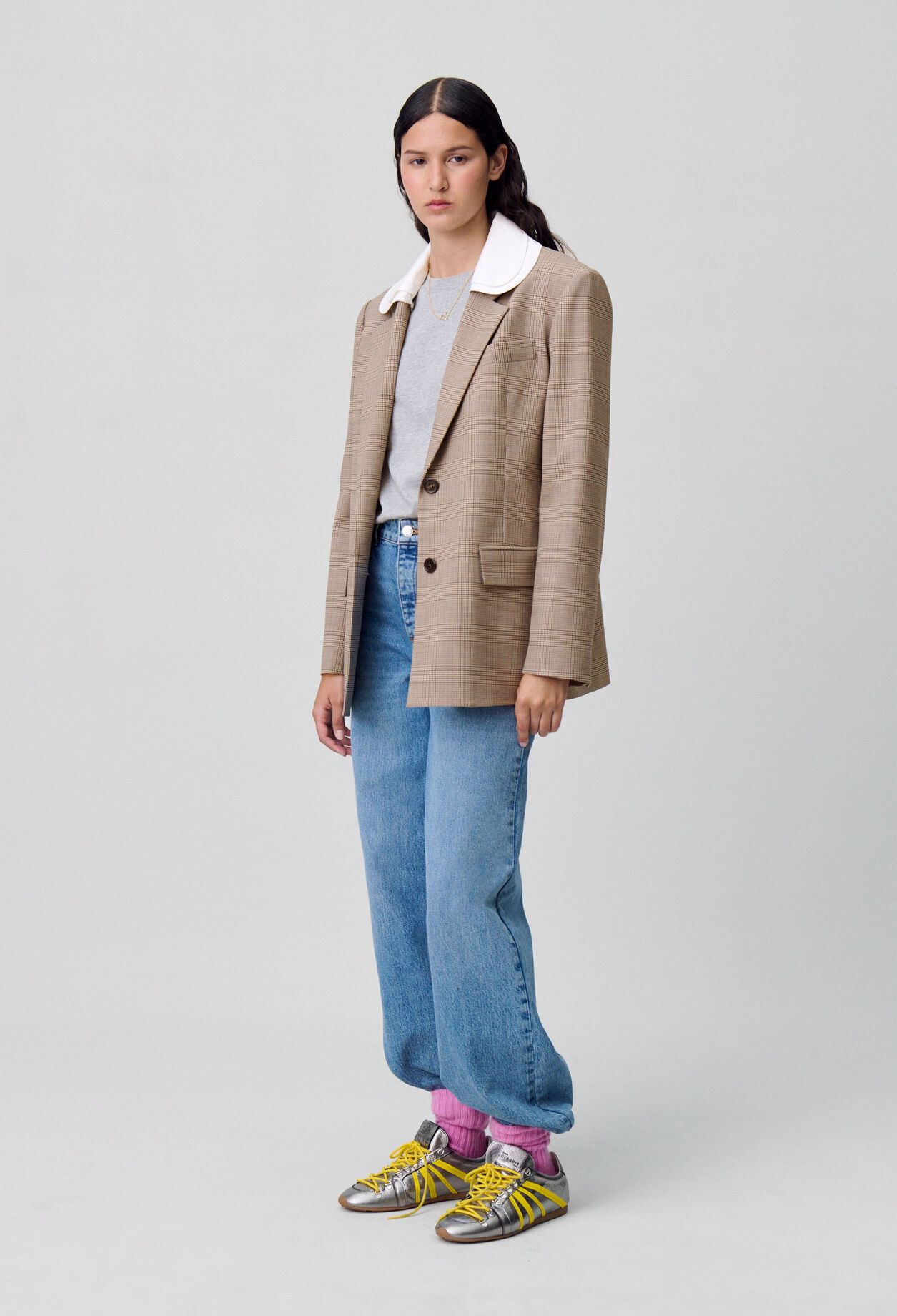 Checked Tailored Blazer Checked Tailored Blazer