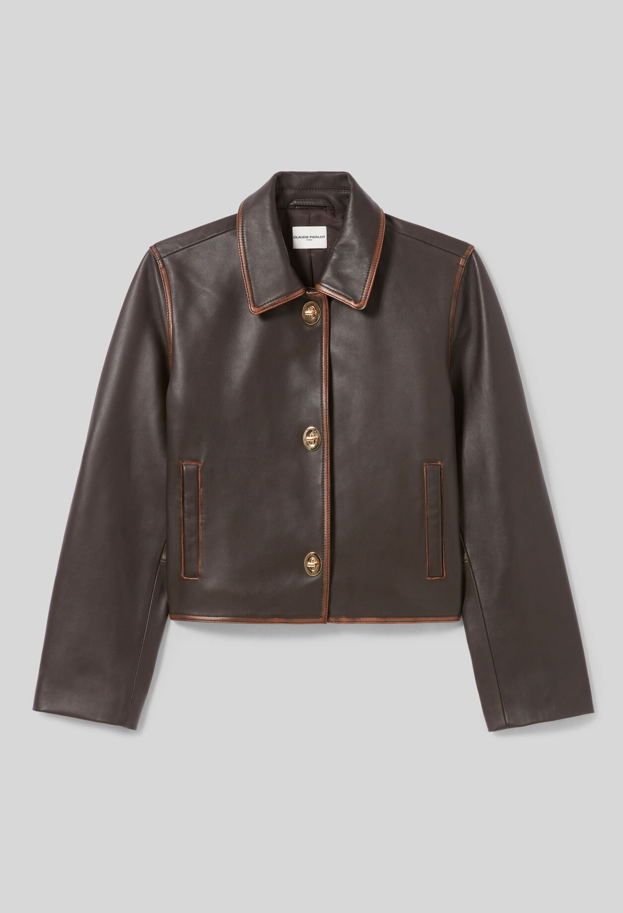 Cropped Vintage Leather Jacket Cropped Vintage Leather Jacket