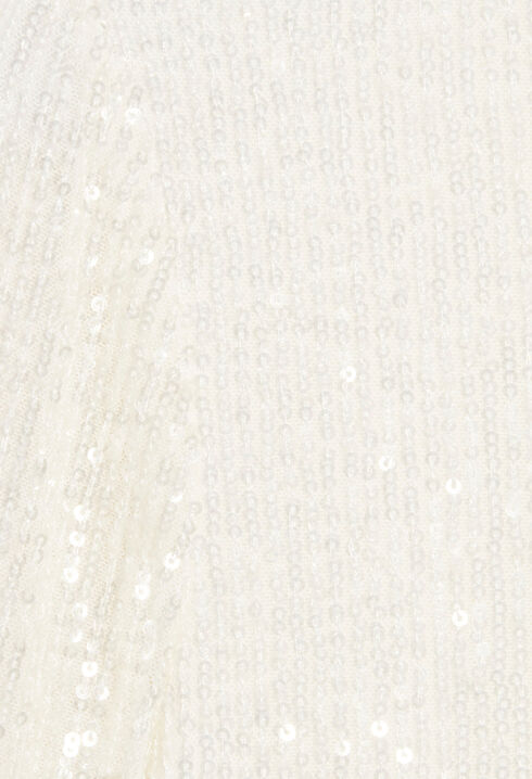 Rififi short ecru dress with sequins