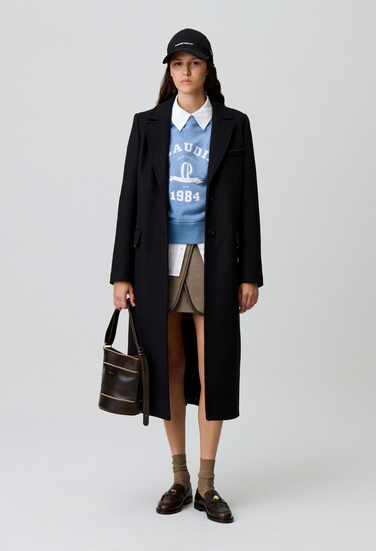 Long straight wool coat Long straight wool coat