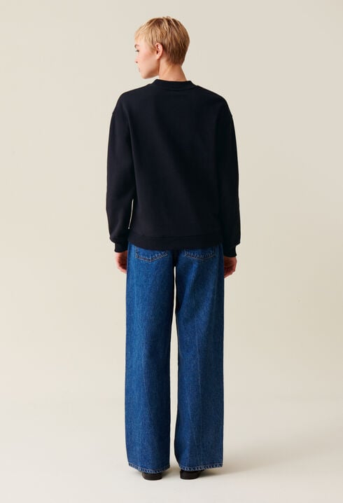 Oversized Claudie Print Sweatshirt