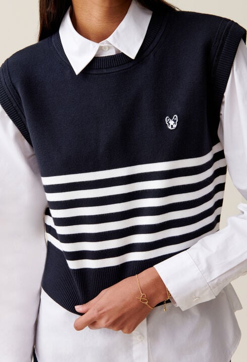 Striped Toto Sleeveless Top