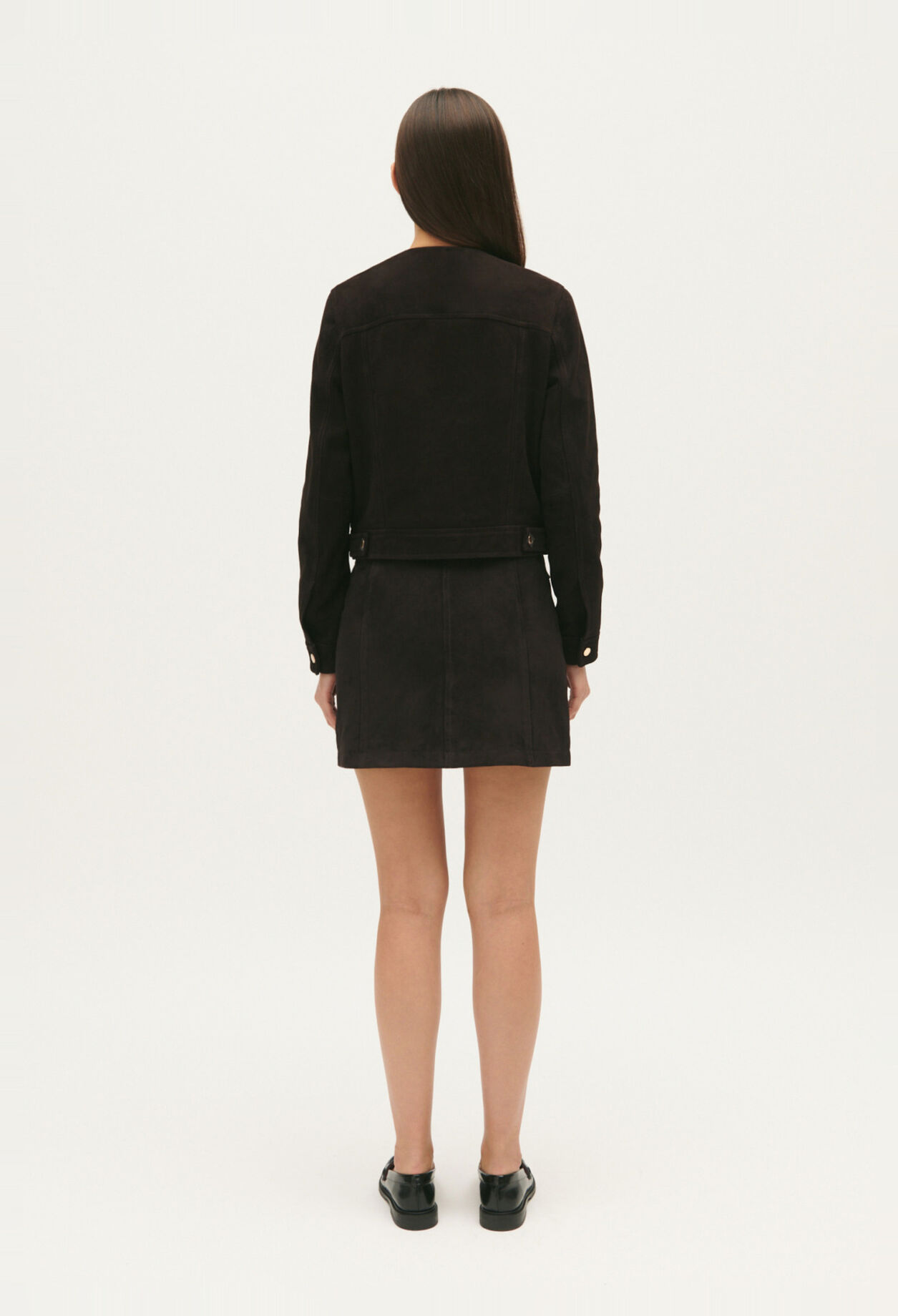 Chocolate leather jacket