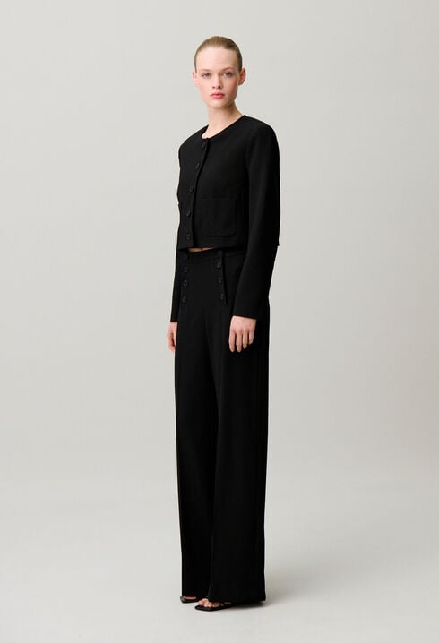 Round neck jacket
