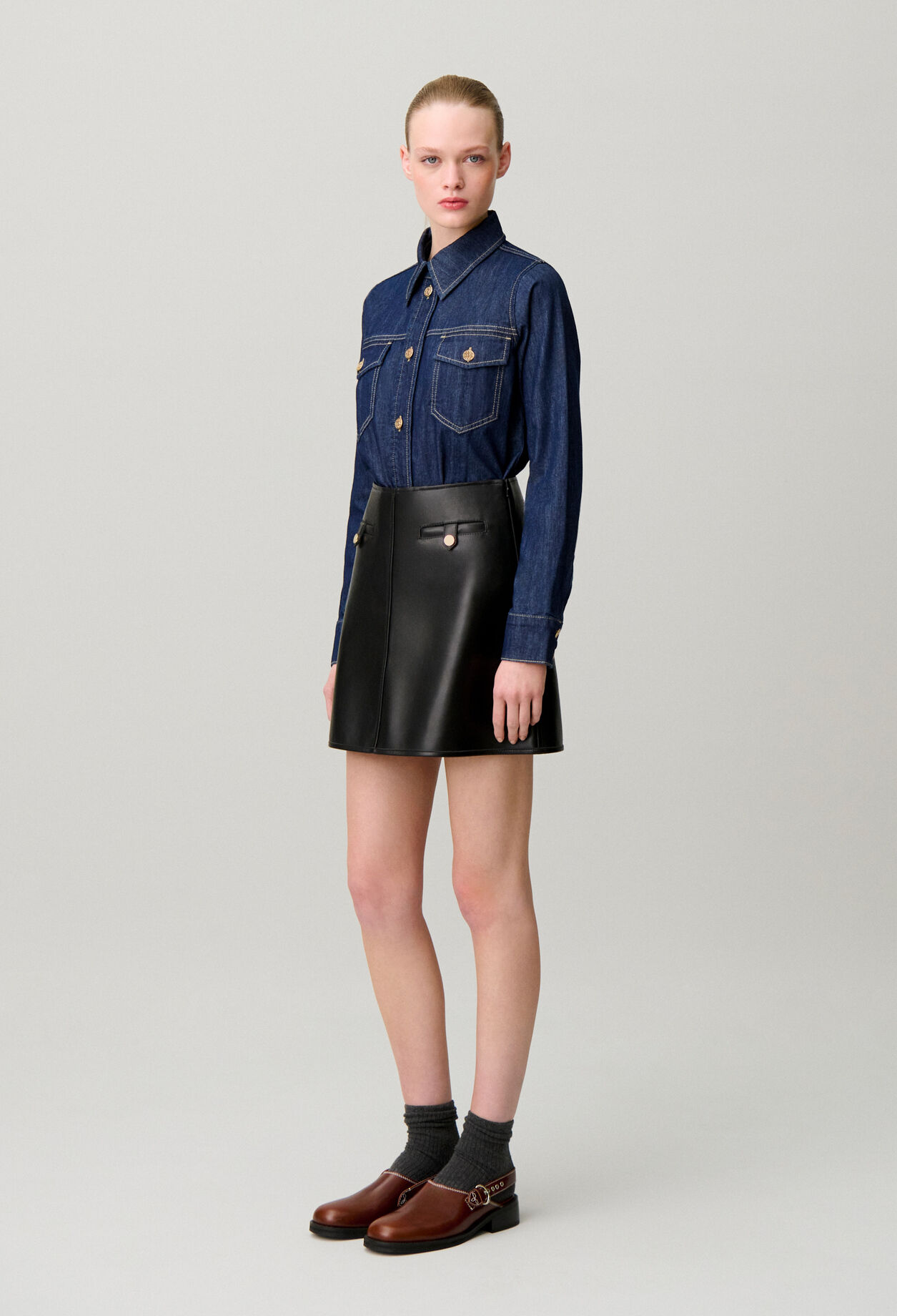 Soft denim shirt