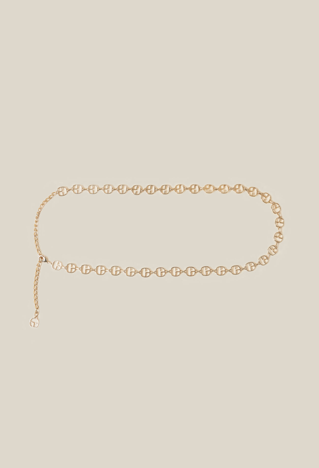 Gold Chain Belt with CP Monogram