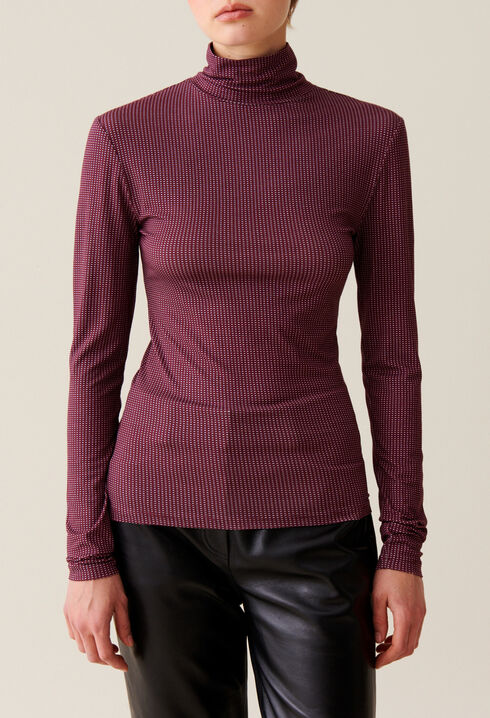 Fitted Funnel Neck Top