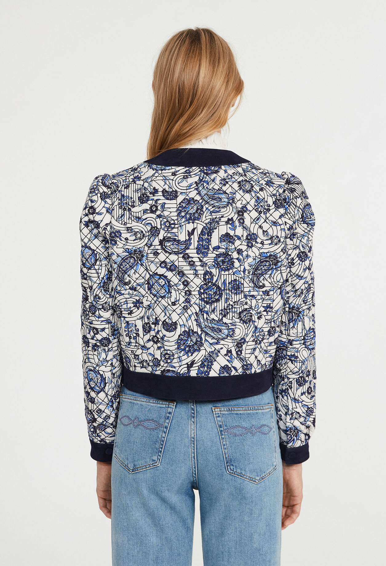 Blouson matelassé à motifs