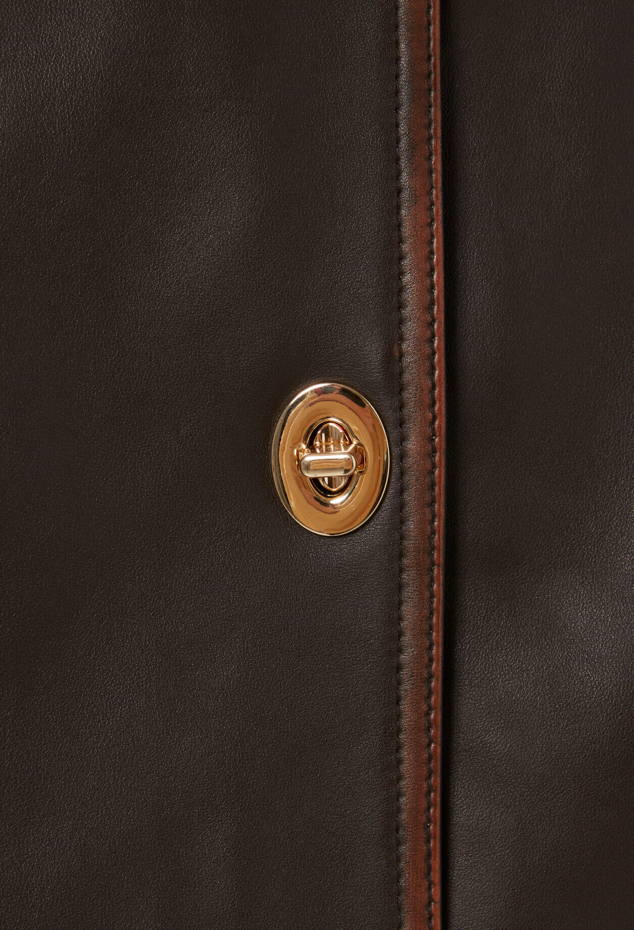 Short A-line Leather Skirt