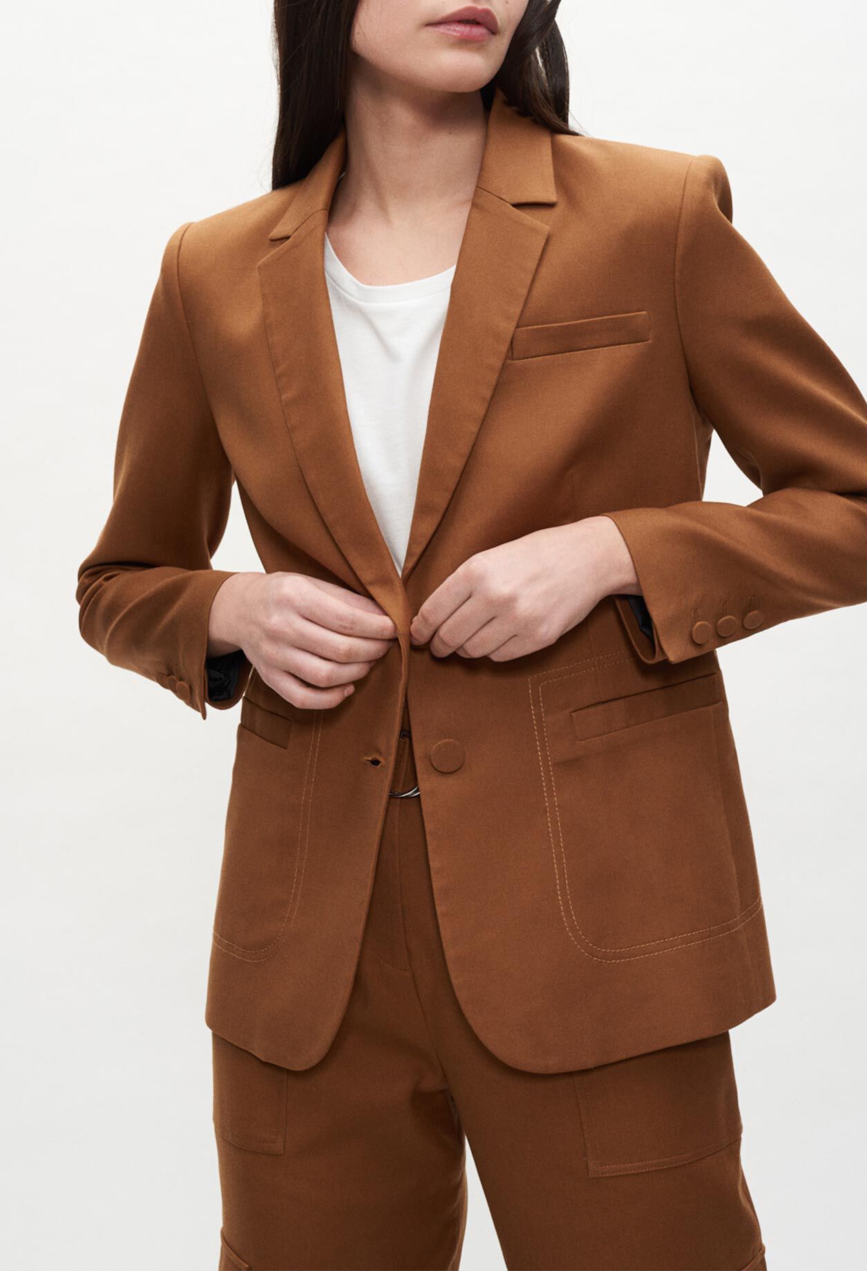 Topstitched tailored jacket Topstitched tailored jacket