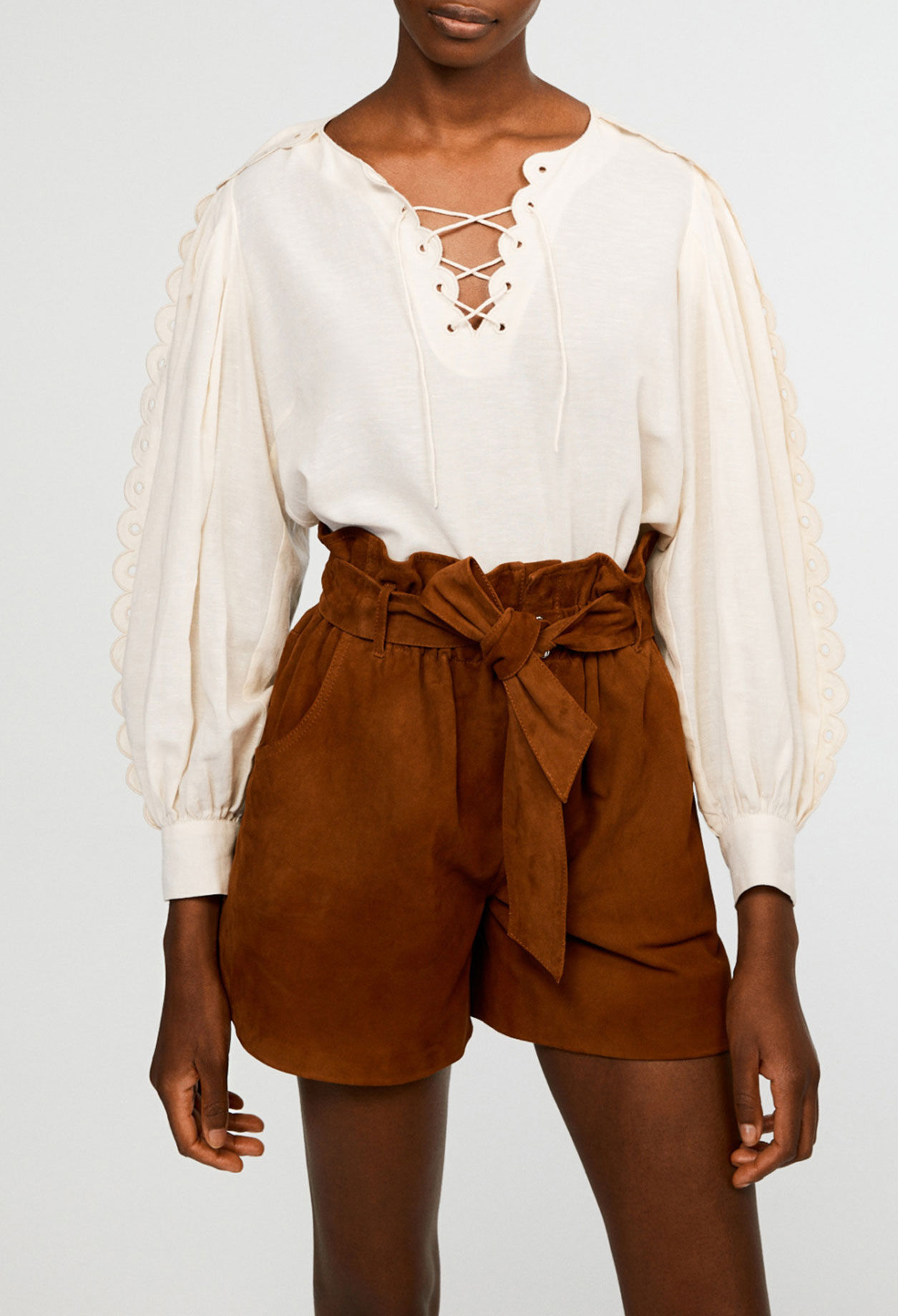 Organic cotton flared blouse Organic cotton flared blouse