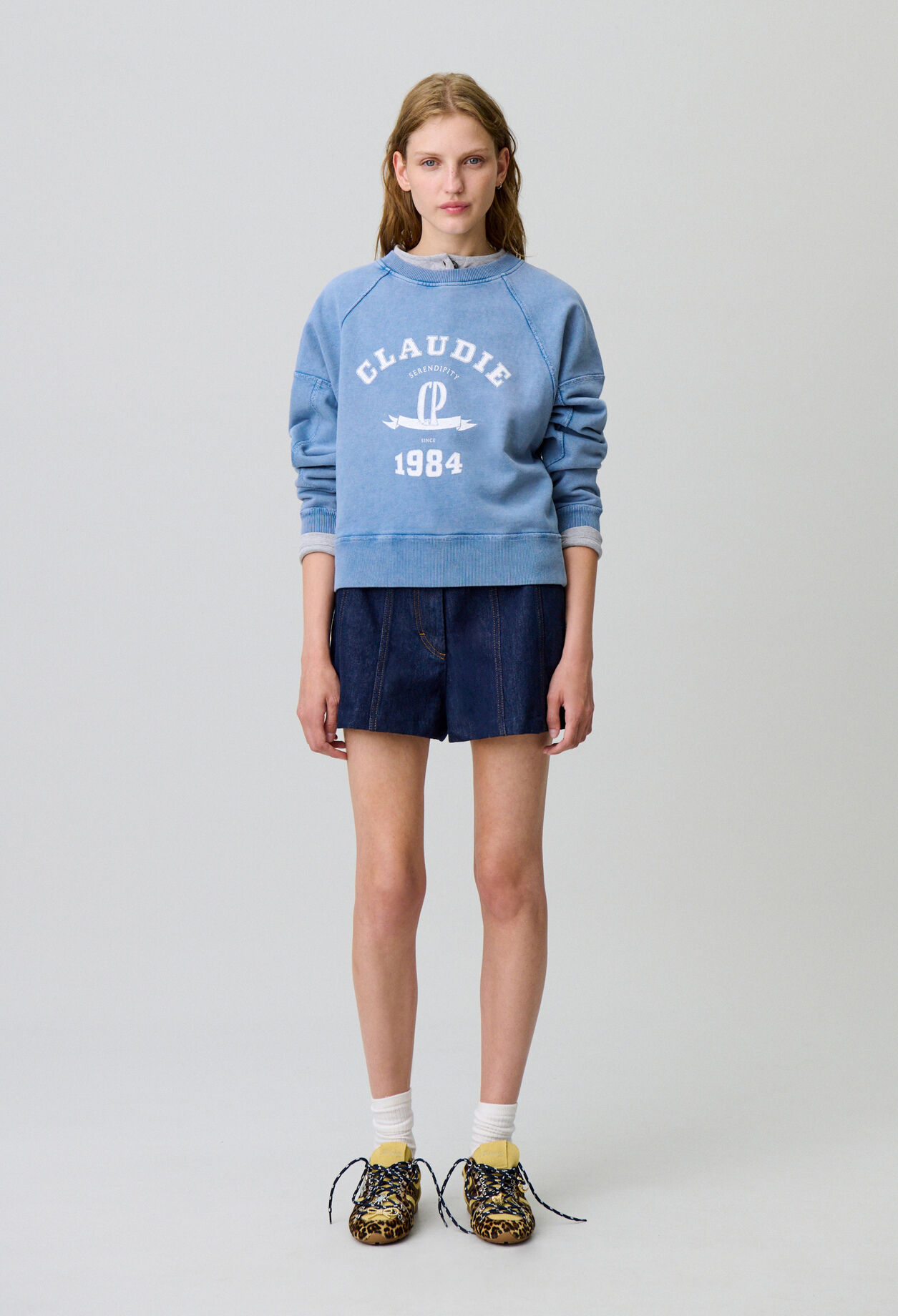 Washed cotton sweatshirt Washed cotton sweatshirt