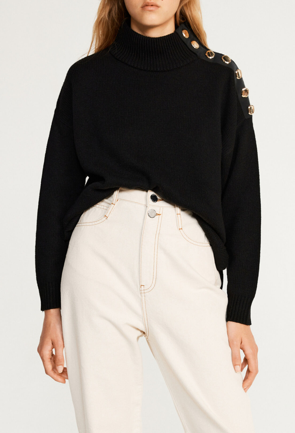 Traceable wool funnel neck pullover Traceable wool funnel neck pullover