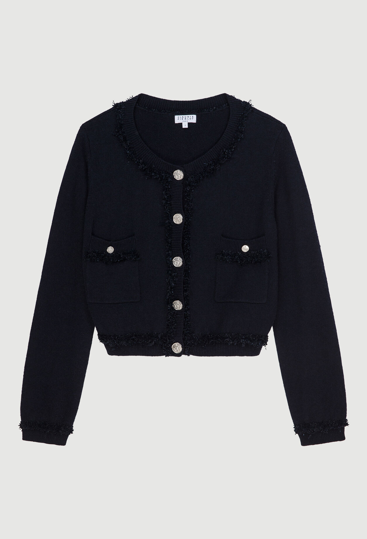 Tweed-effect cardigan