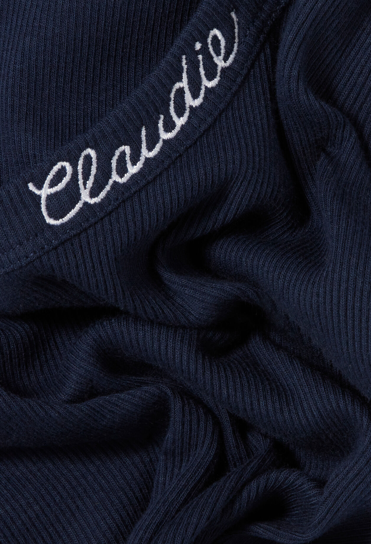 Embroidered cotton T-shirt