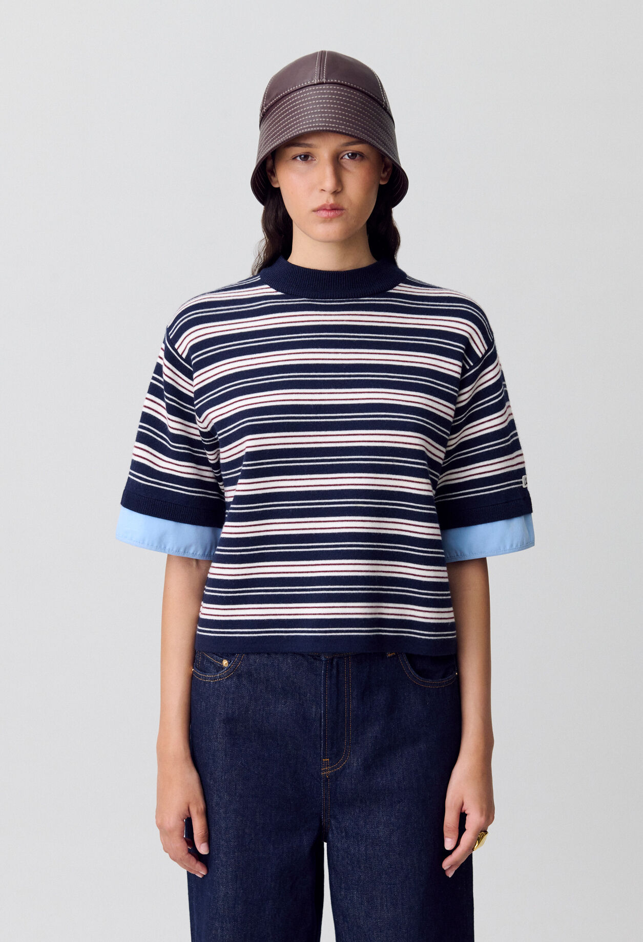 Fine Knit Striped Top Fine Knit Striped Top