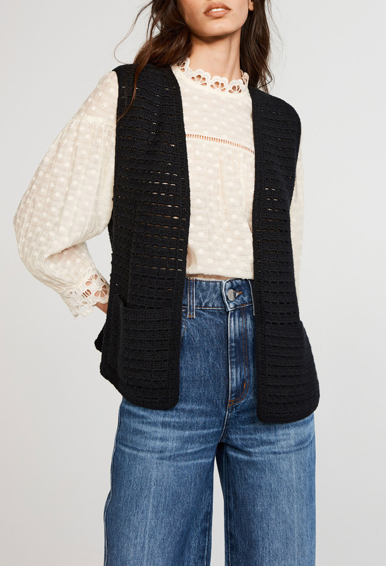 Organic cotton knit cardigan Organic cotton knit cardigan