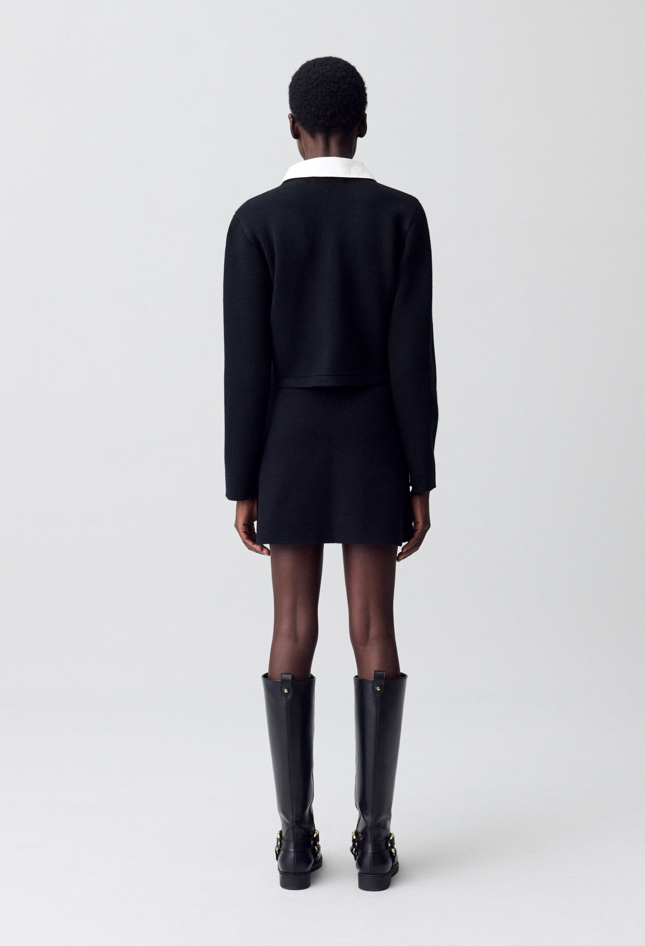 Short A-line Knit Skirt