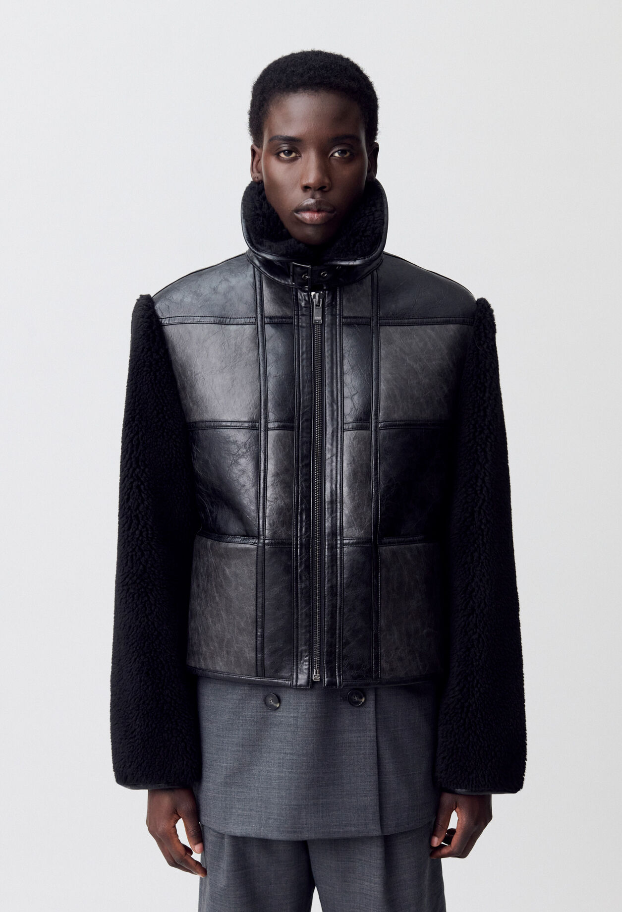 Mixed-material jacket Mixed-material jacket
