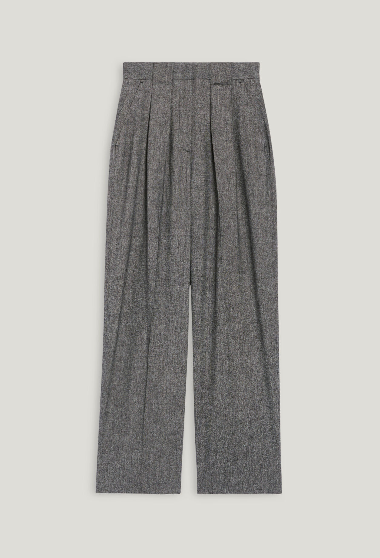 High-waisted trousers