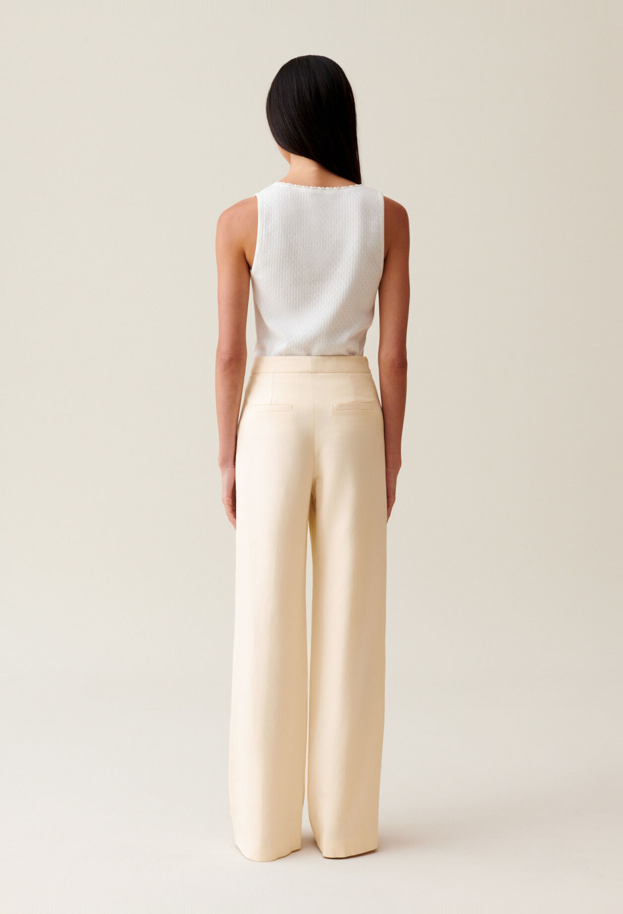 Ivory Tailored Trousers