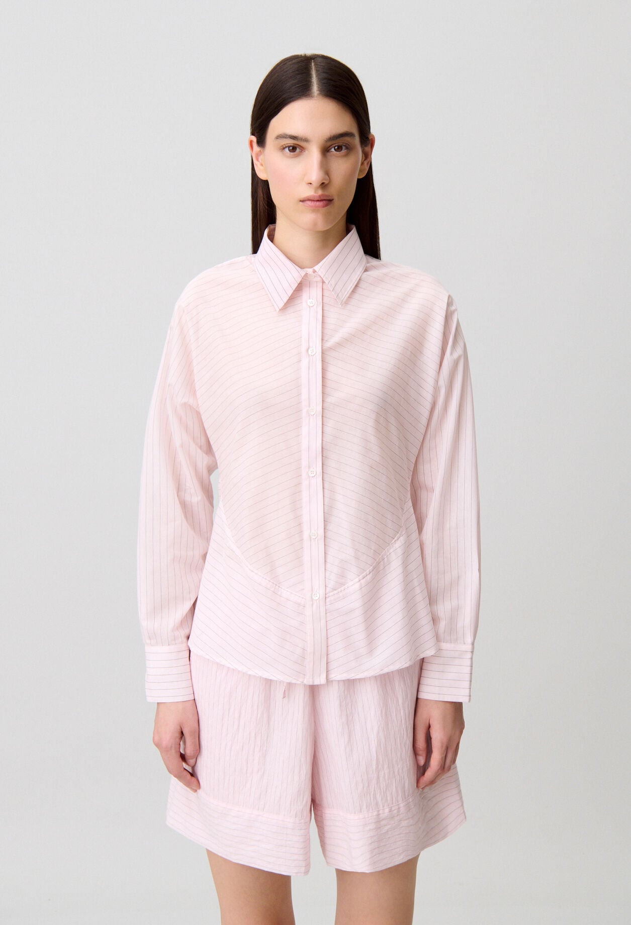 Ruffled back shirt