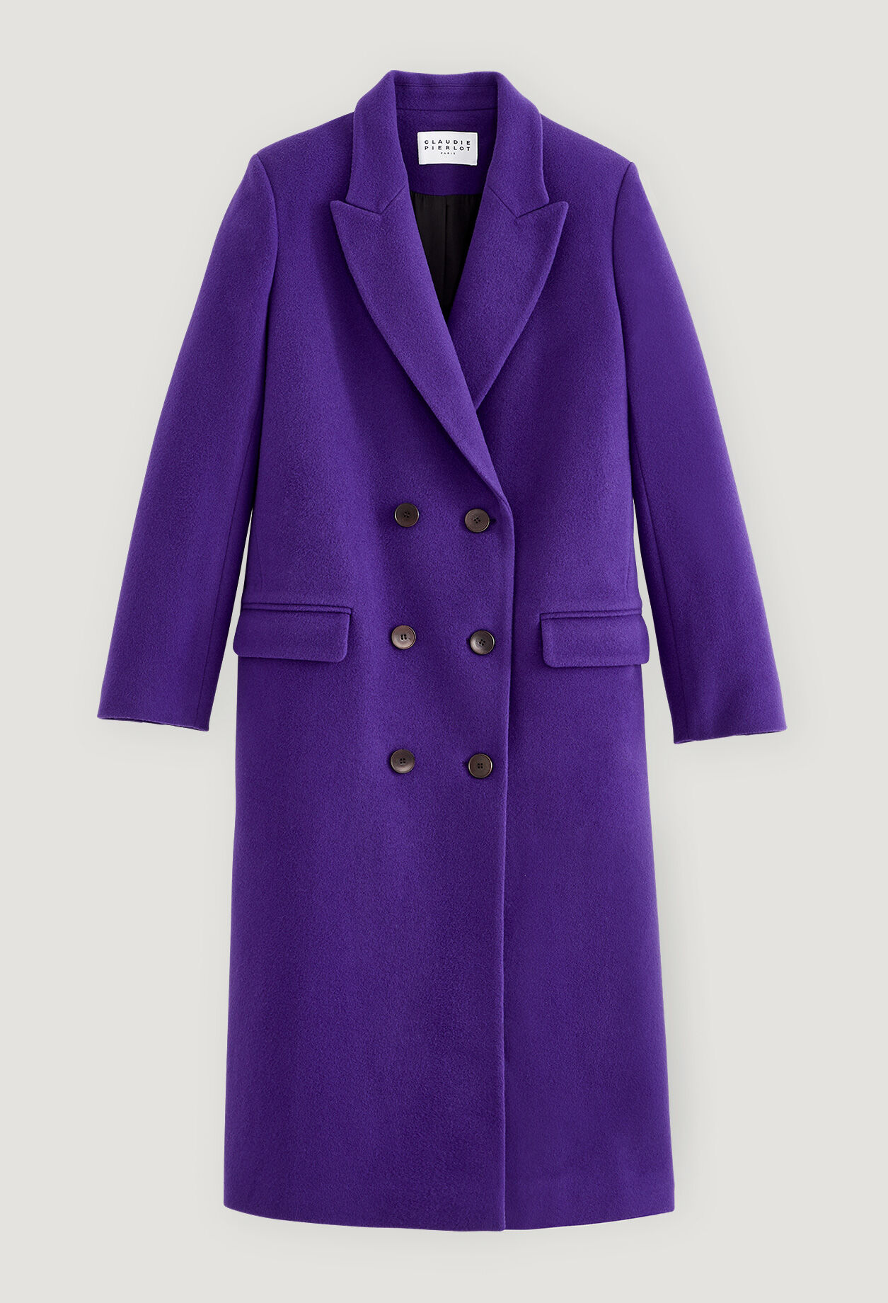 Long wool and cashmere coat