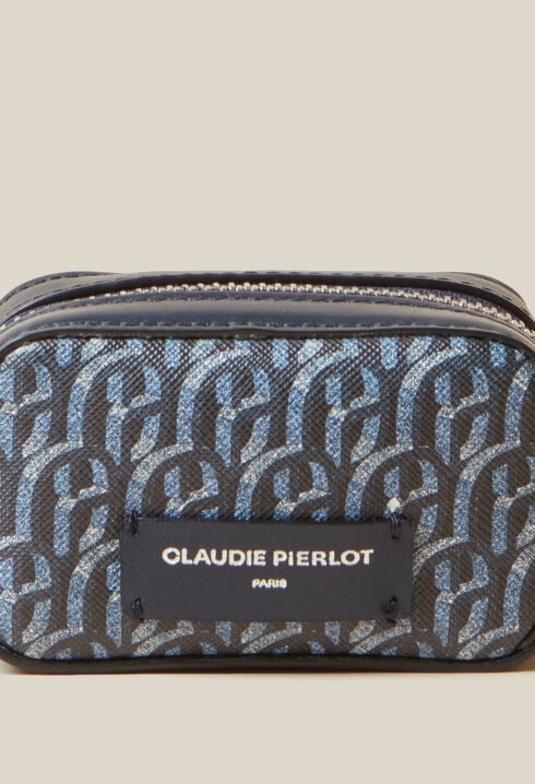 Dog print monogram bag