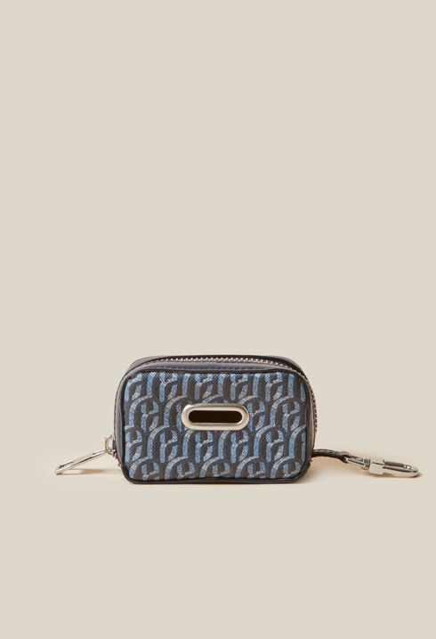 Dog print monogram bag