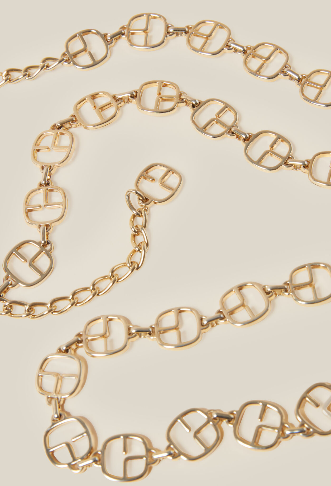 Gold Chain Belt with CP Monogram