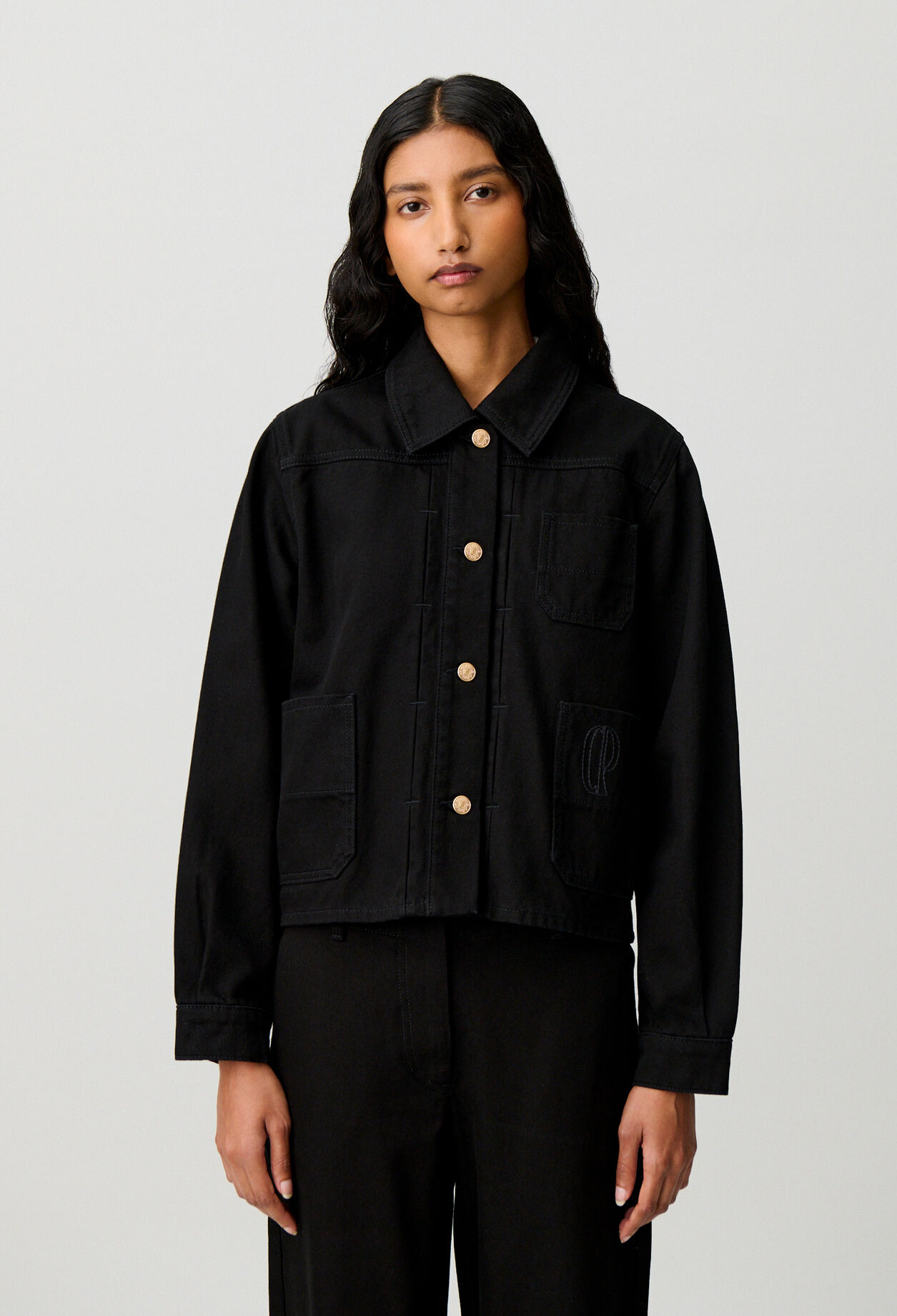 Denim worker jacket