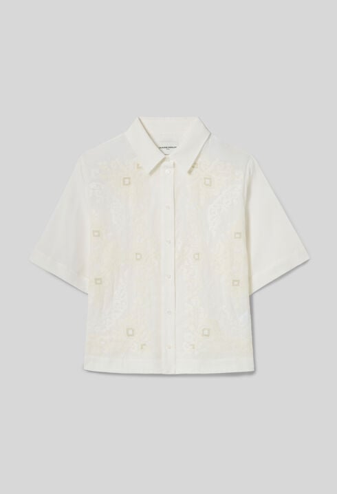 Embroidered cotton shirt
